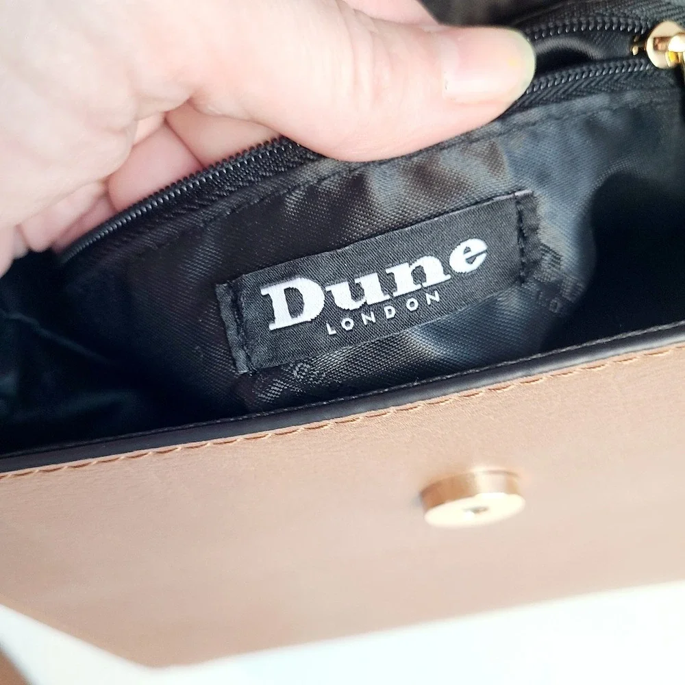 DUNE London Womens Satchel Monogram Bag Colorblock Convertible‎ Crossbody NWOT